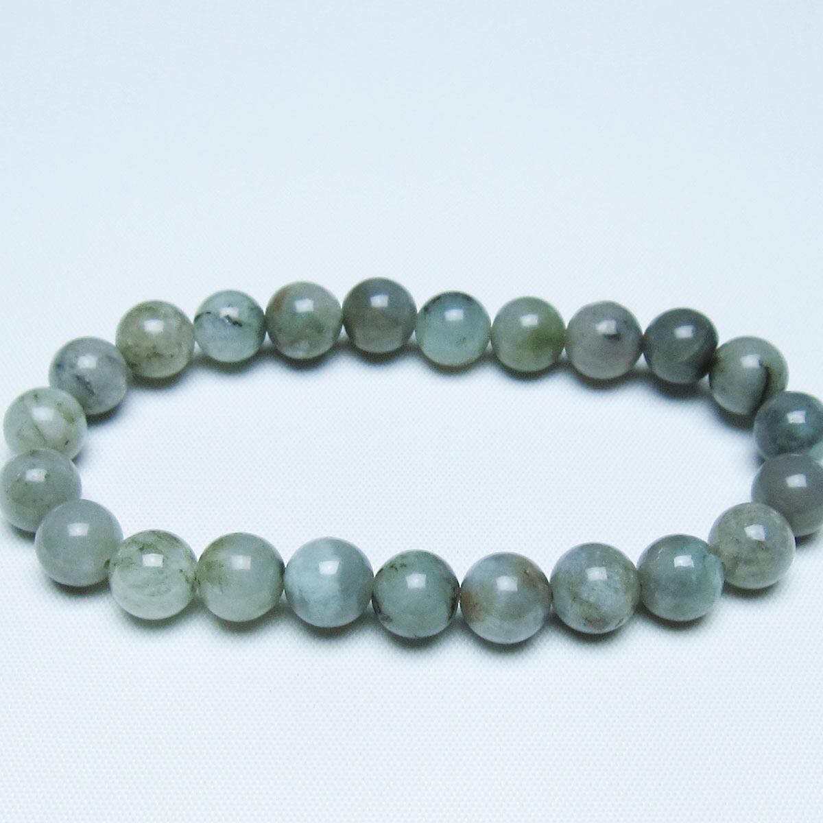 エメラルド ブレスレット 9mm 一点物 メール便可 [M便 1/10] 111-46052