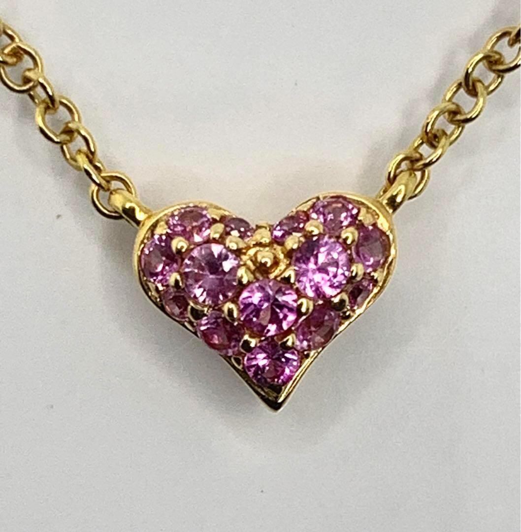ポンテヴェキオ ネックレス 18金 ピンクサファイア0.19ct 2.5g ポンテヴェキオ ネックレス 18金 ピンクサファイア0.19ct 2.5g