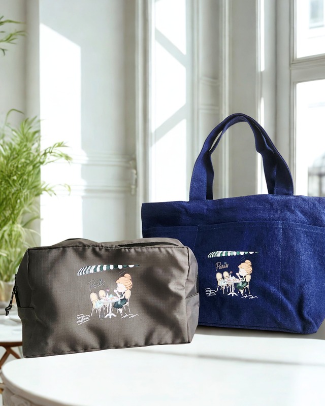 【7月限定】cafe_軽量ポーチ＆トートバッグ