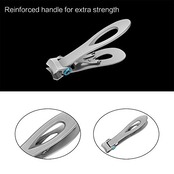 YXY 爪切り ステンレス鋼 足爪切り15mmワイドジョー 大きなサイズ (銀色)