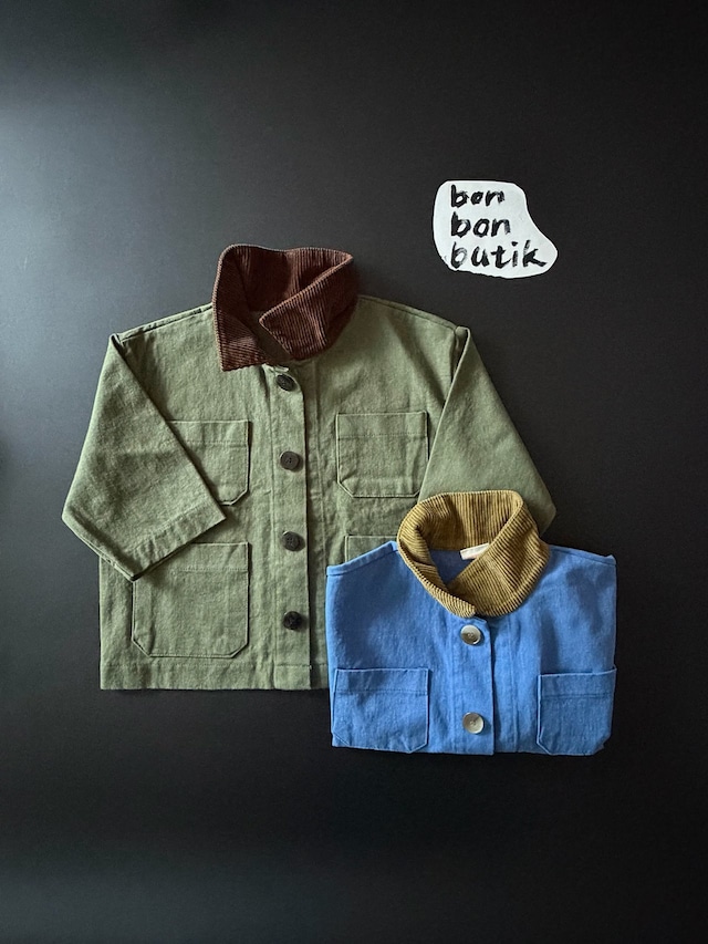【取寄】bonbon butik|work jacket|ワークジャケット|XS-JM|kids&jr|26 autumn