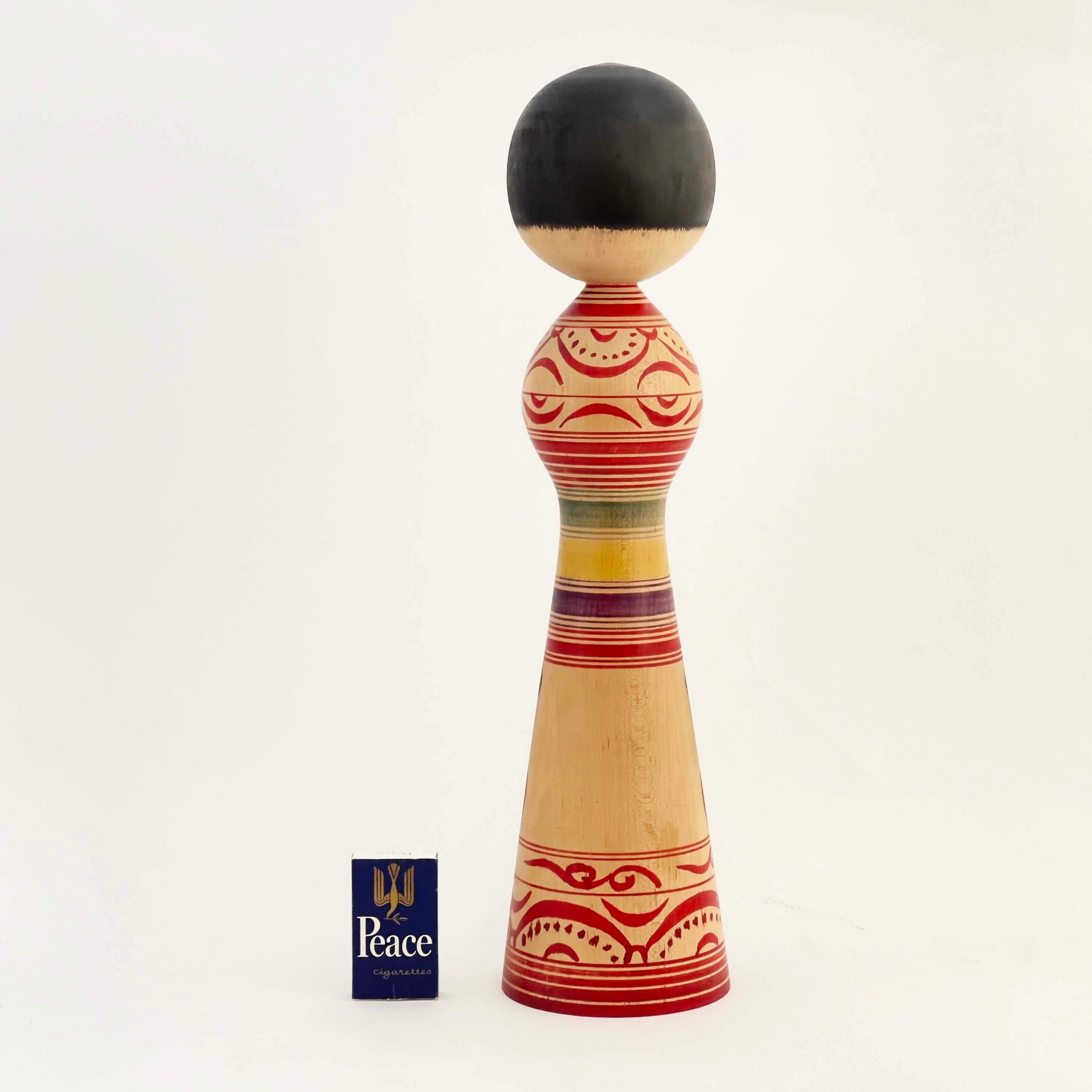 だるま柄こけし（津軽系 / 盛秀太郎こけし）3