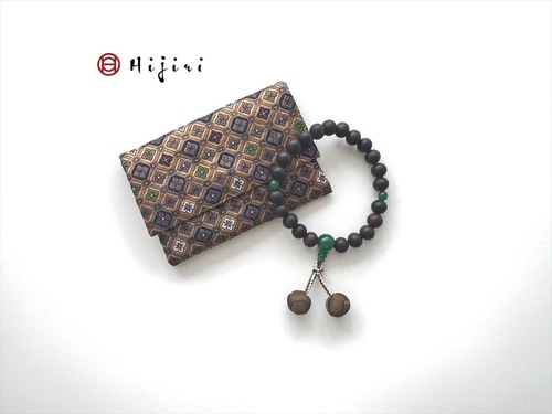 再販‼︎ お念珠入れ　ポケット付き　高級金襴…古典格子《送料無料》