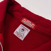 美品 CAPTAIN SANTA キャプテンサンタ プリント ハーフジップ スウェット トレーナー シャツ サイズ XL /レッド/20周年