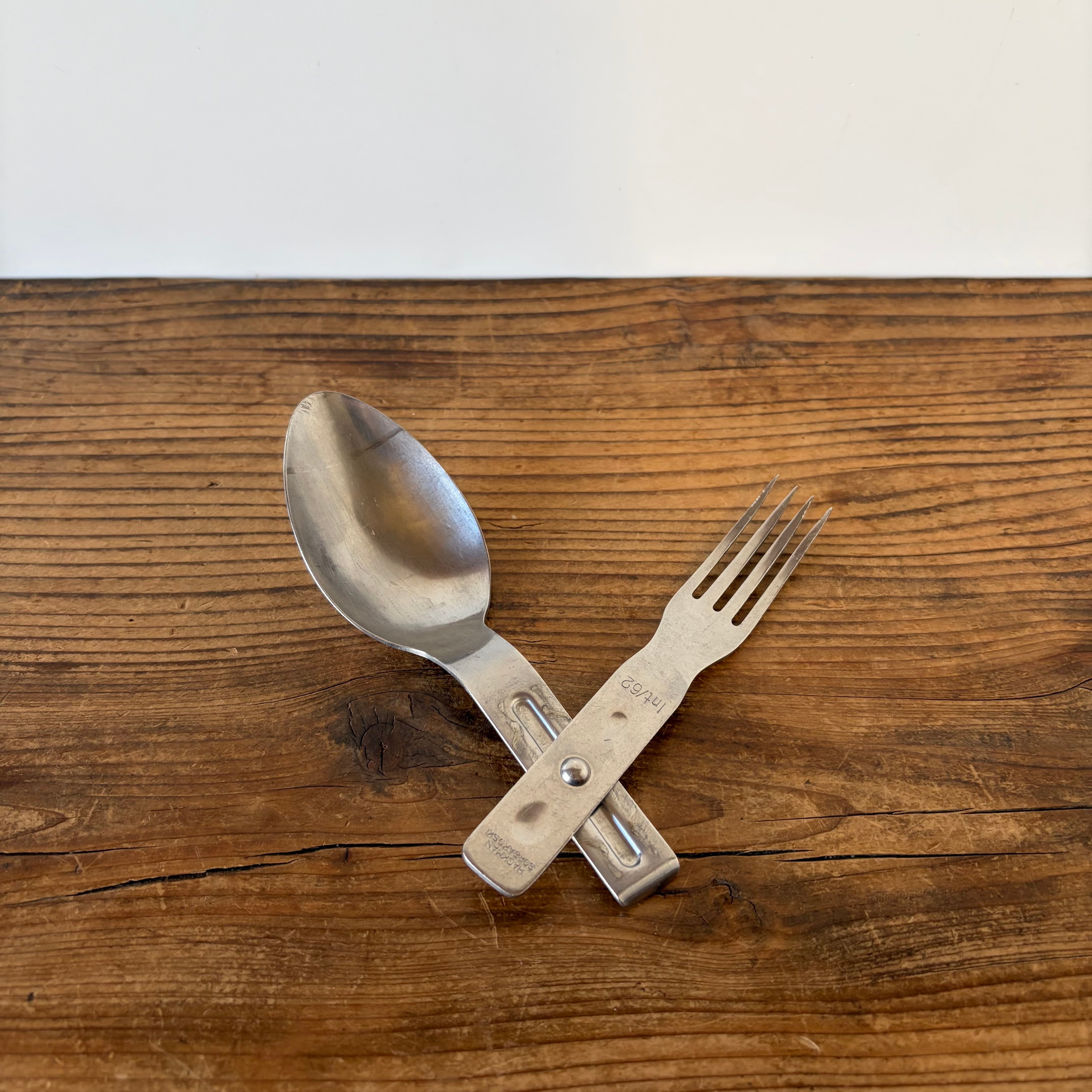 Lusikkahaarukka / Finnish Folding Cutlery | troldhaugen antiques