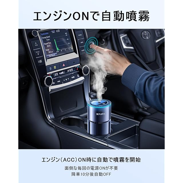 2025新登場・180mL で 16 ヶ月持続】FLIRVA 車 アロマディフューザー