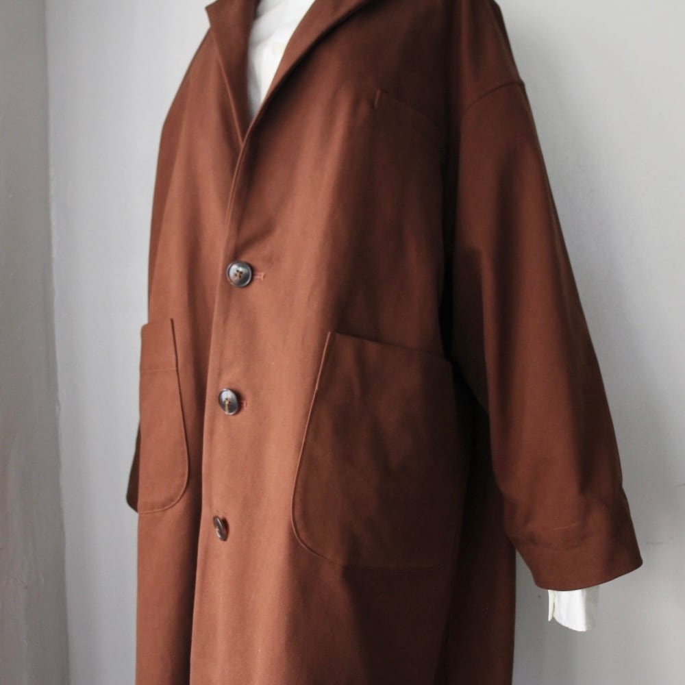 the last flower of the afternoon 静かな日 Over size coat（オーバー