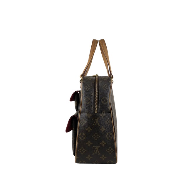 LOUIS VUITTON ルイヴィトン エクサントリ シテ モノグラム ハンドバッグ ブラウン PVCレザー M51161 vintage ヴィンテージ オールド bfxwva