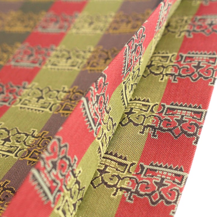 名匠【龍村晋】 名物裂『獅噛文長斑錦』 貴重な【全通柄】 お茶席にも