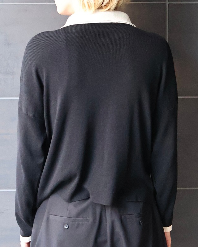 short length knit polo