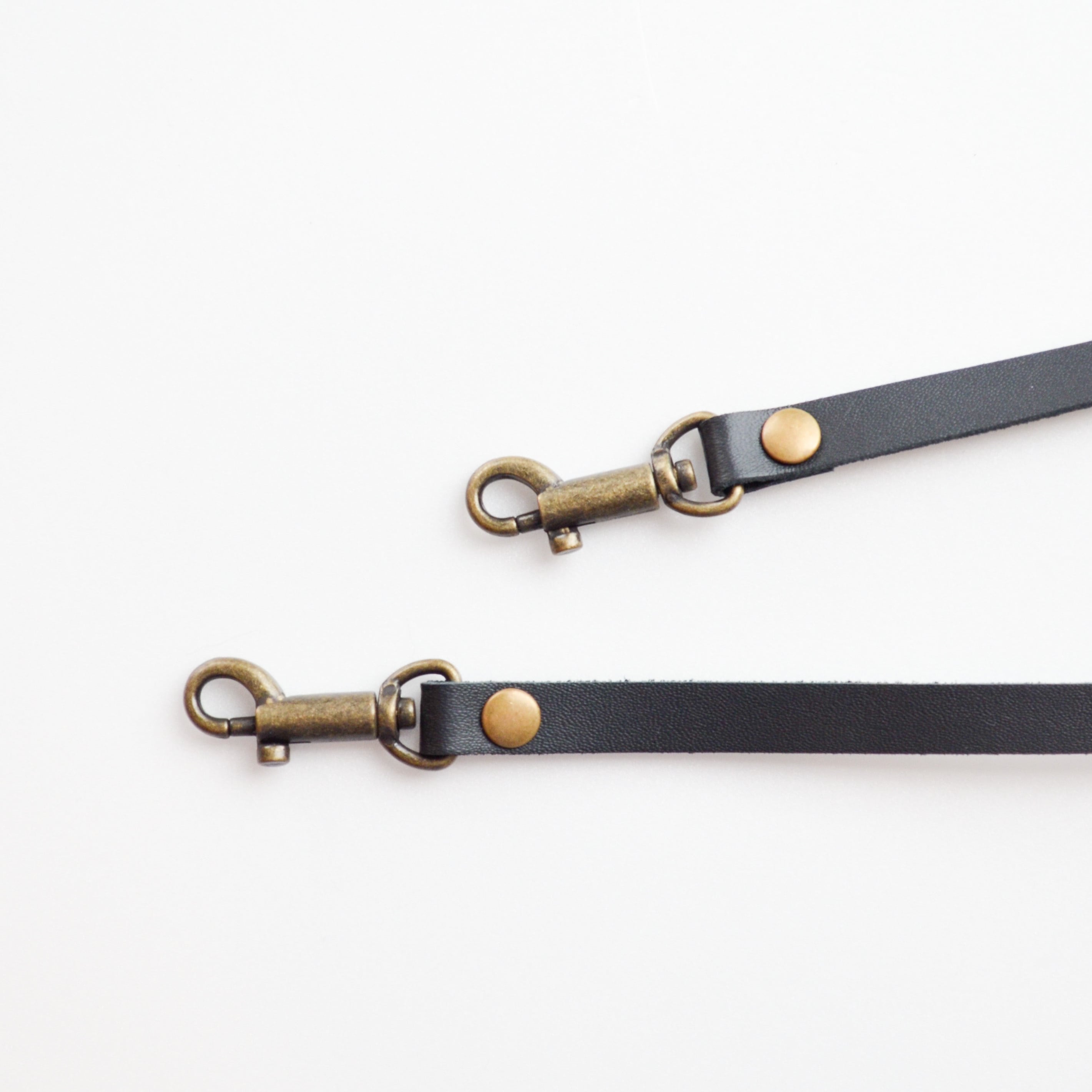 1センチ幅 ストラップ 本革 レザー ショルダー ベルト ブラウン