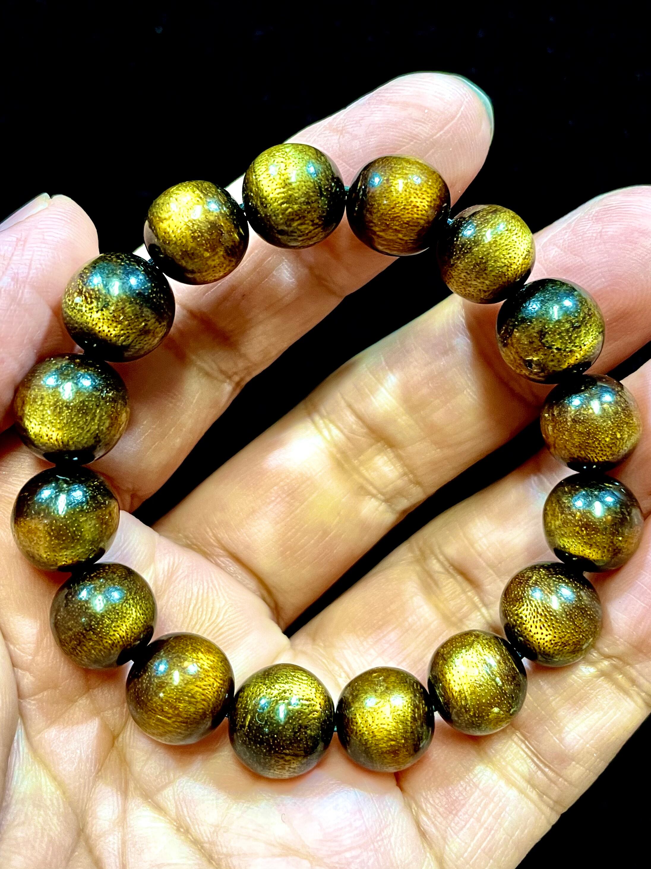 1) 超開運!「マス・ウリ」ゴールド・ブレスレット12mm