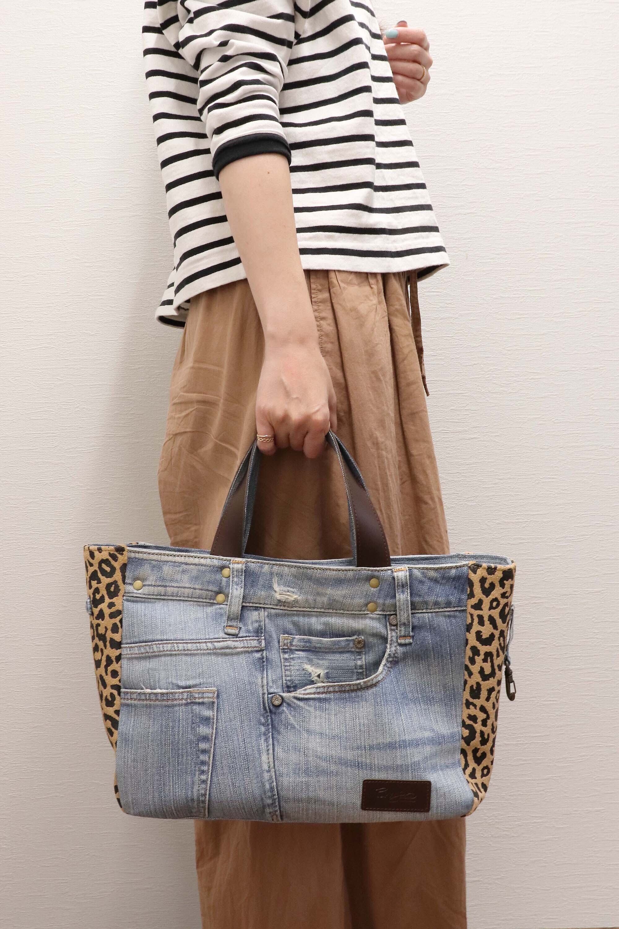 ＊デニムリメイクバッグ＊Chez Denim シェデニム Mサイズ | 革工房futuro powered by BASE