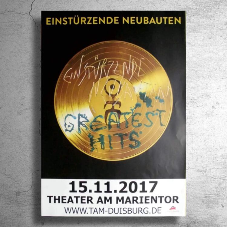 実験的バンド『ノイバウテン』ドイツでのライブ告知ポスター