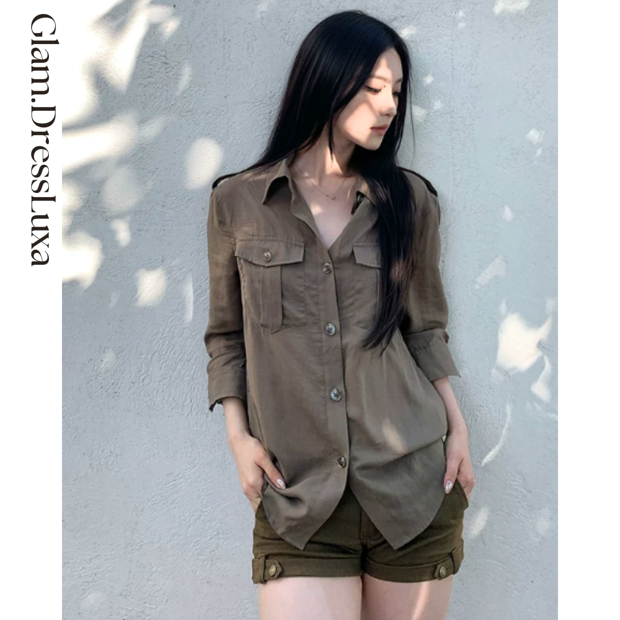 Urban Safari ミリタリーシャツ_T1411