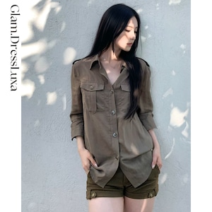 Urban Safari ミリタリーシャツ_T1411
