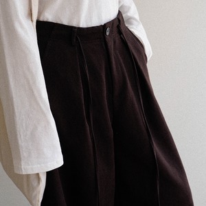 drawstring wide-leg pants　J00185