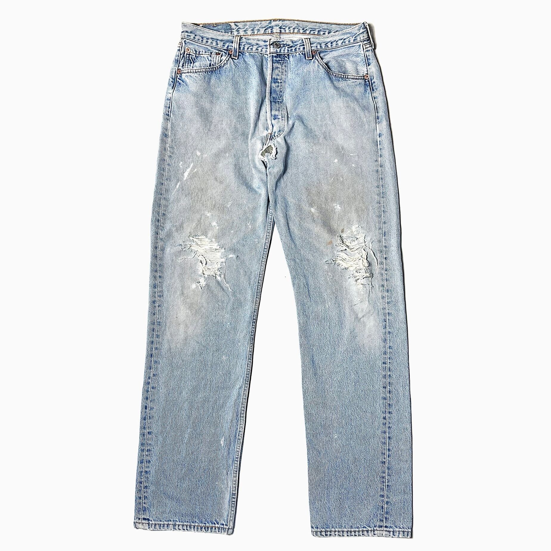 パンツ HL LINE VINTAGE DENIM CLASSIC クロスエンブロイダリー ヴィンテージデニムパンツ（ストレート