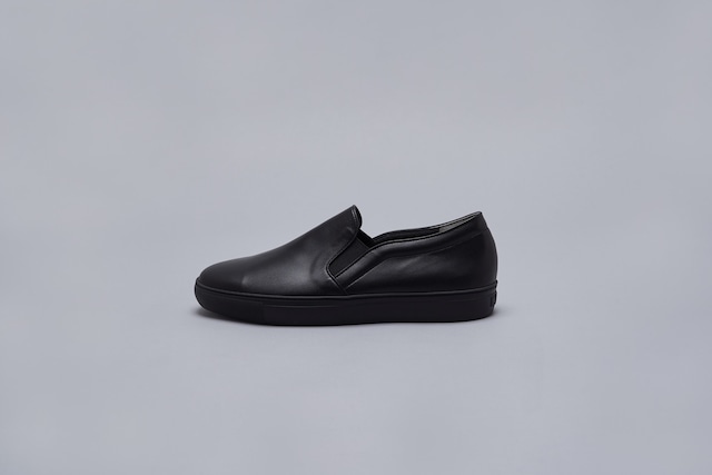 MEN Leather slipp-on BR3001 【Name：X】Color: All-black