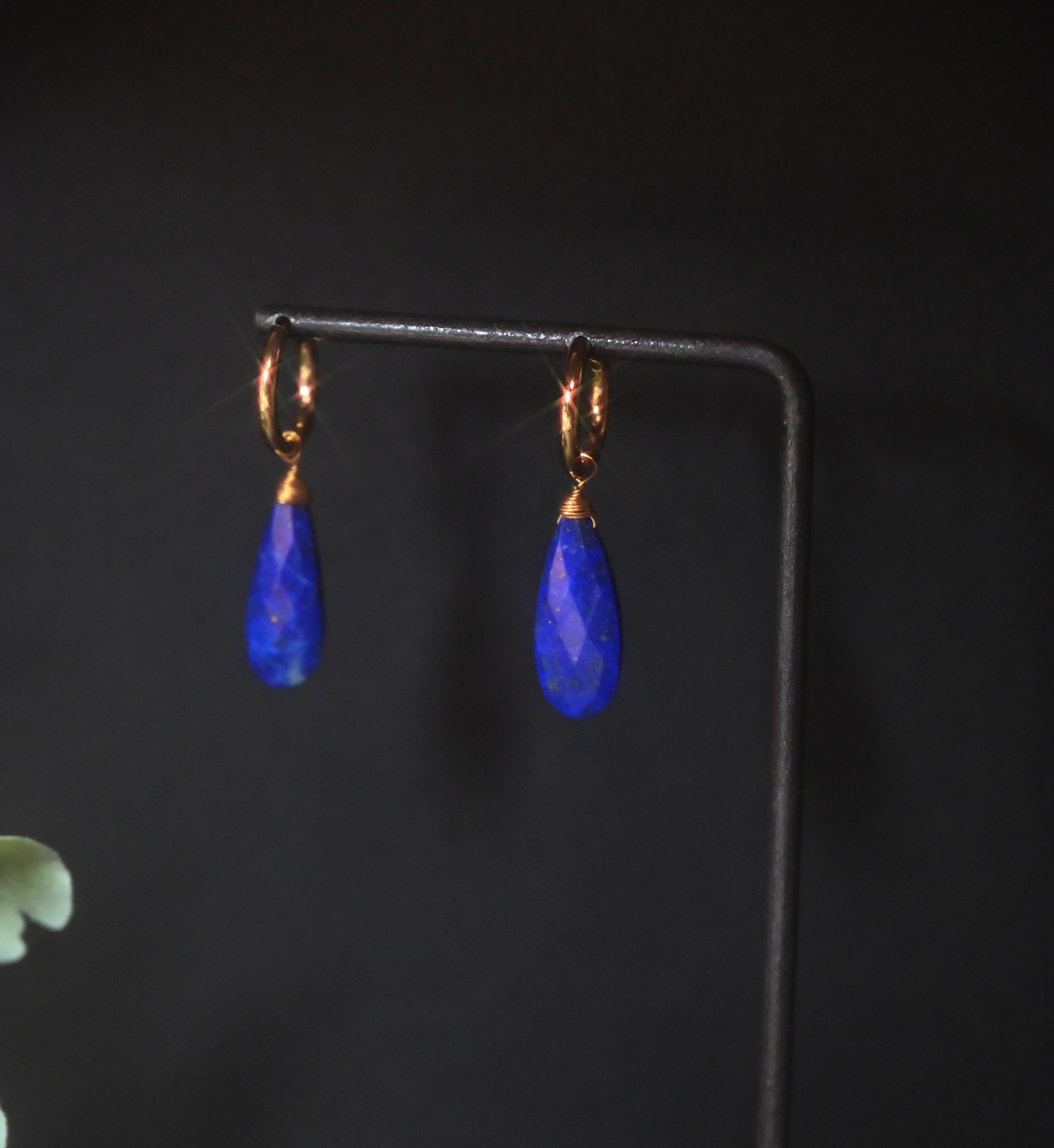 ラピスラズリのフープピアス/フープイヤリング【エジプト展】 | Az