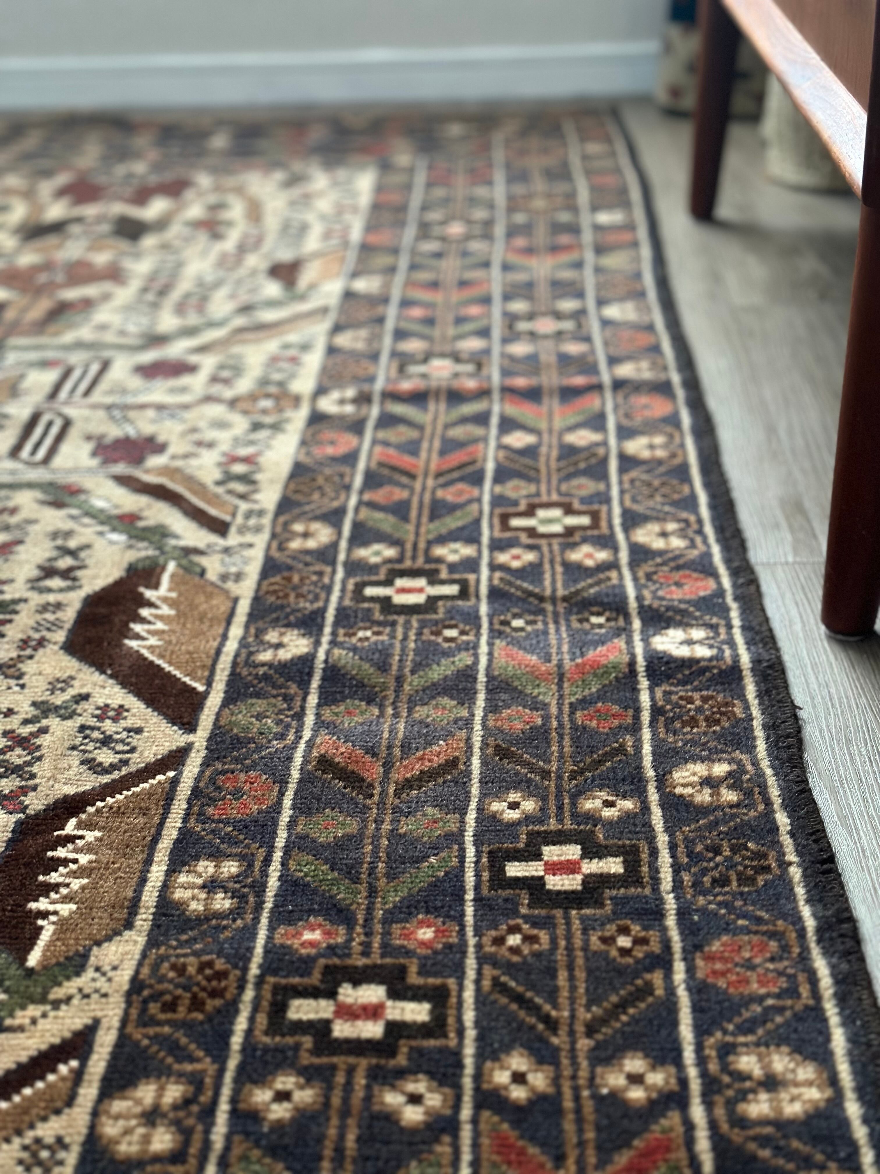 【Vintage rug】ザーヘダーン産｜189 × 114cm｜バルーチ族 Vintage rug】ザーヘダーン産｜189 × 114cm｜バルーチ族
