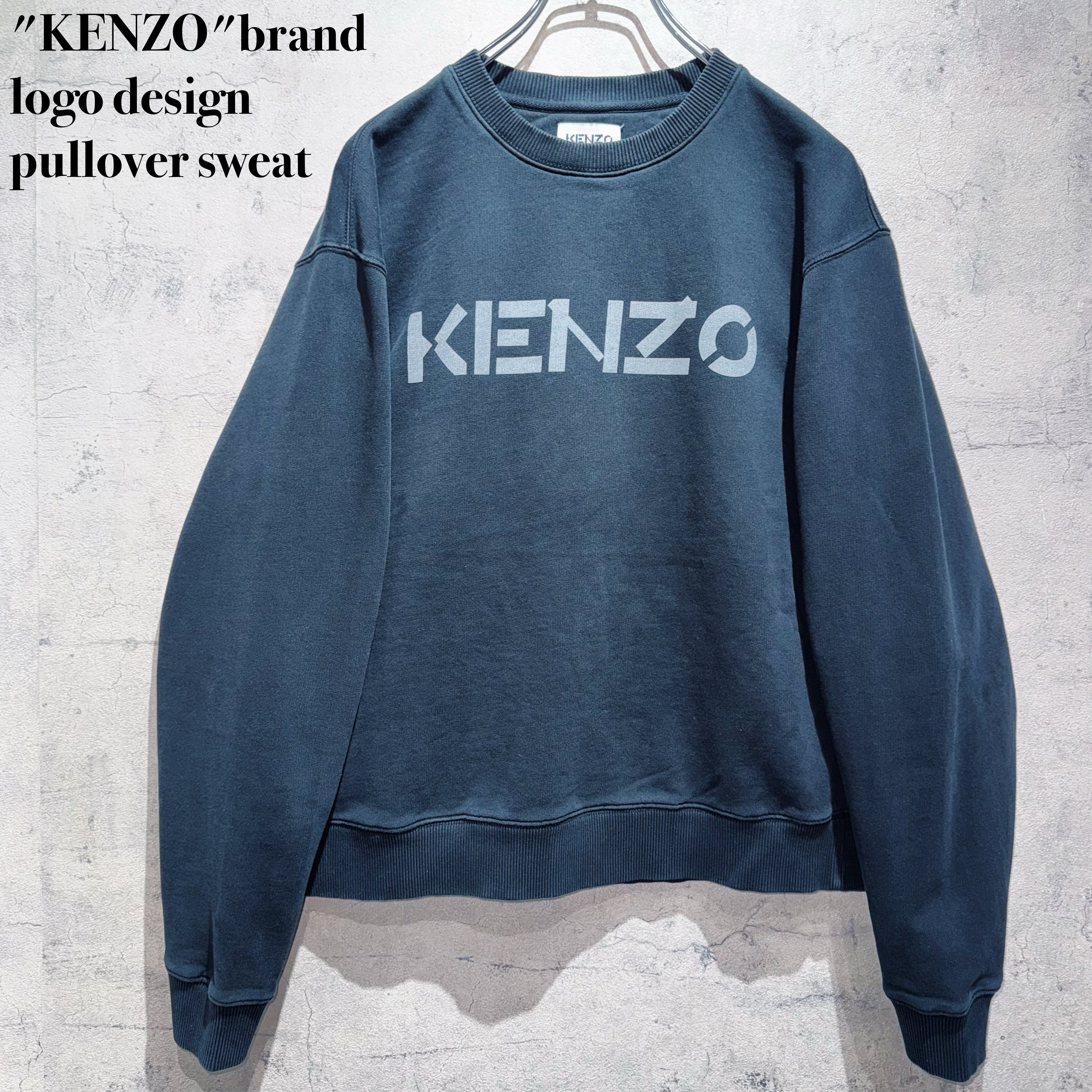 "KENZO"brand logo design pullover sweat