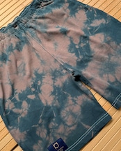 【数量限定 / 最短即日発送】タイダイハーフパンツ 赤い湖