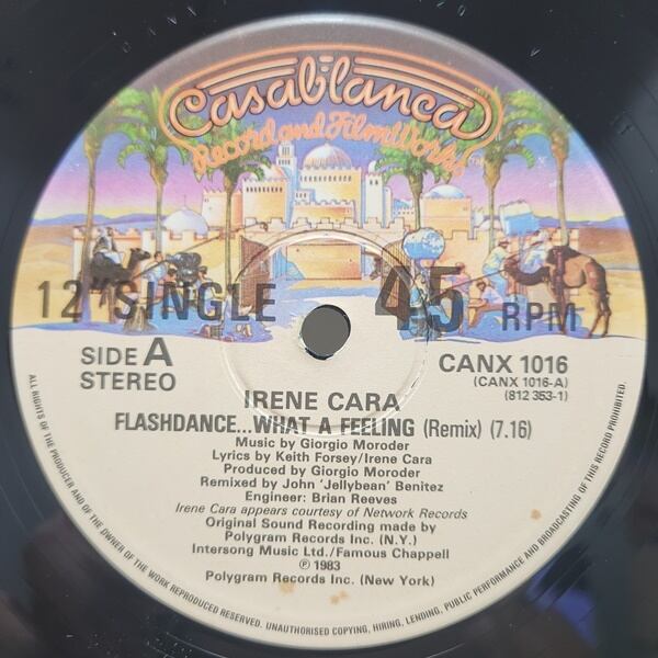 Irene Cara / Flashdance... What A Feeling (Remix) [CANX 1016] - 画像2