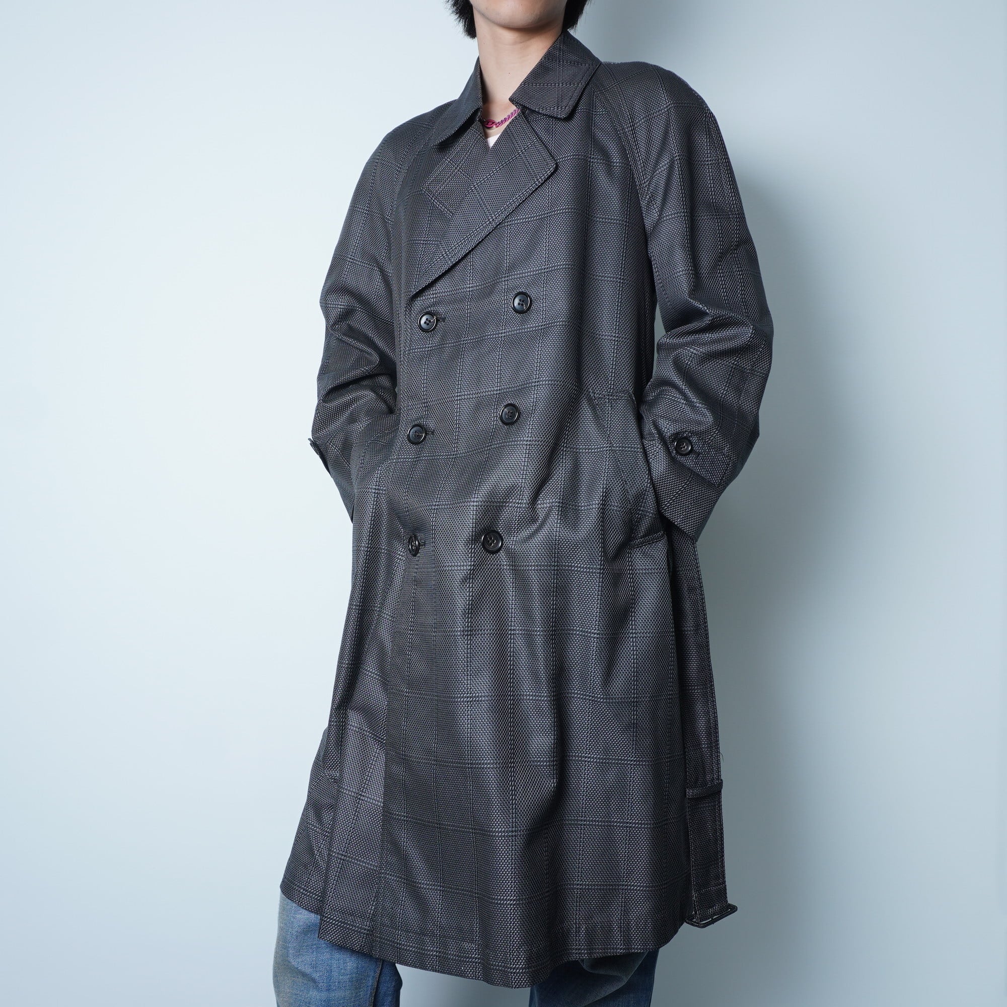 クリスチャンディオール　トレンチコート　ダークグレー　40S 楽天市場】90年代 Christian Dior クリスチャン ディオール トレンチ