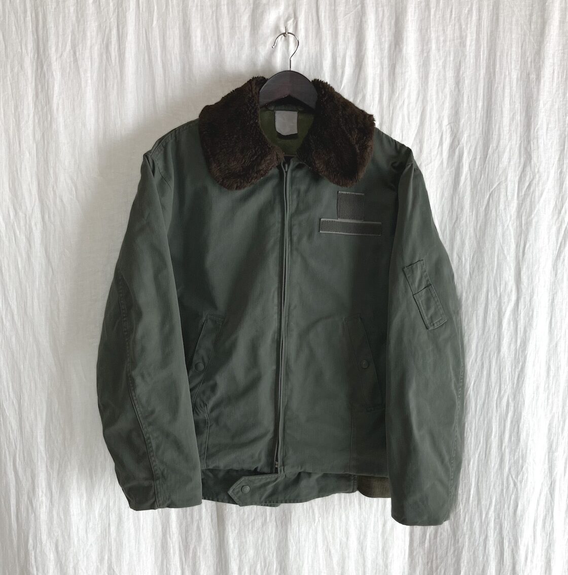 フランス軍 パイロット ボア付き フライトジャケット L〜XL 空軍 