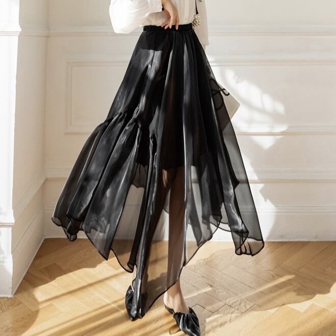 4色 イレヘムオーガンジースカート 2 Sucrier シュクリエ お砂糖みたいに甘くてかわいい 量産型プチプラガーリー服 通販