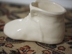 クリームカラー　陶器の紐ブーツ 画像10
