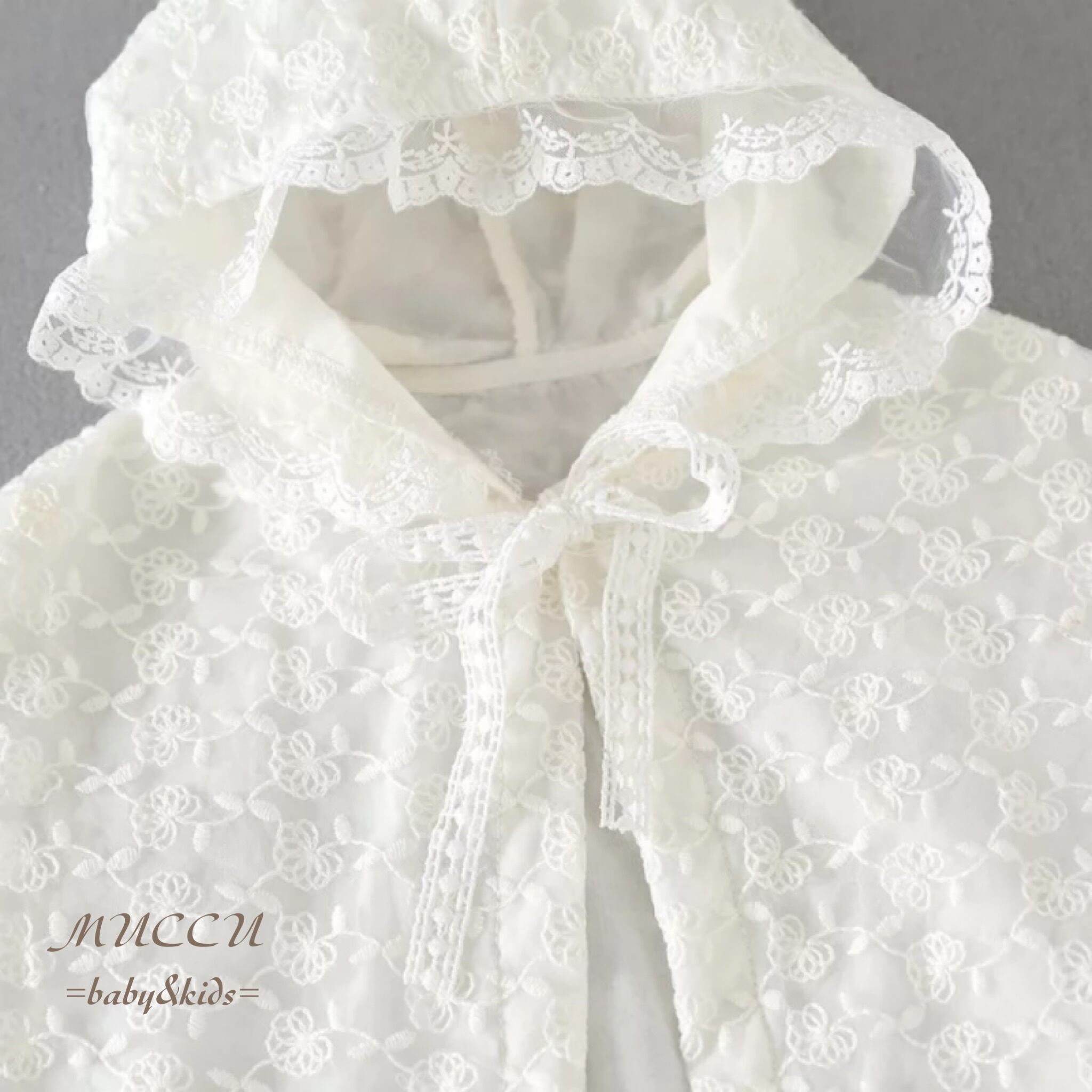 送料無料！ 【予約販売】 可愛いすぎる♡ レースたっぷり フード付き