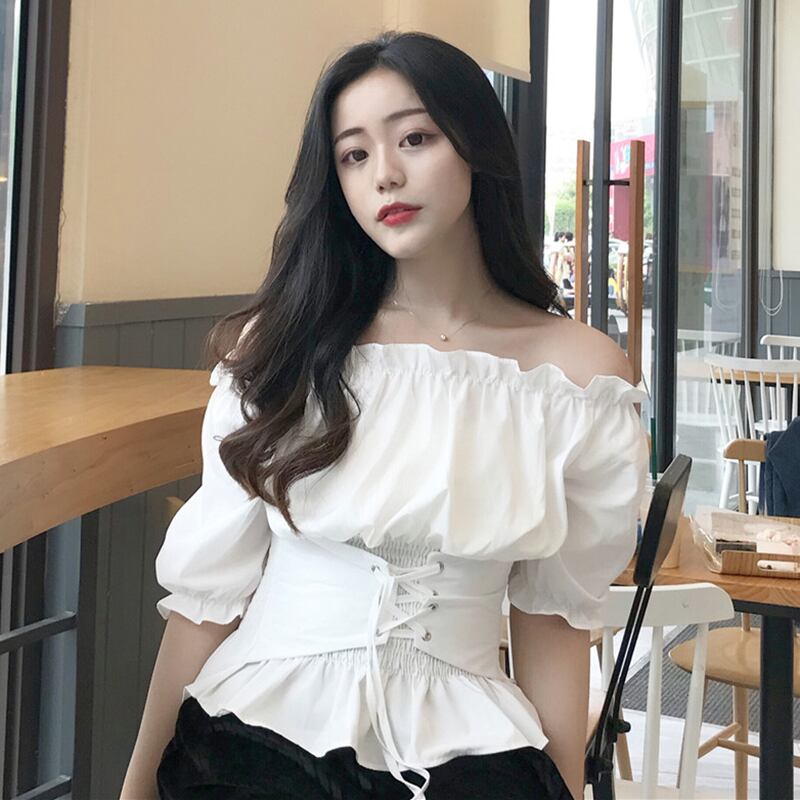 カラーストラップレストップス ウェストシャツ ウィンター 冬物 YY-ファッション67590413772