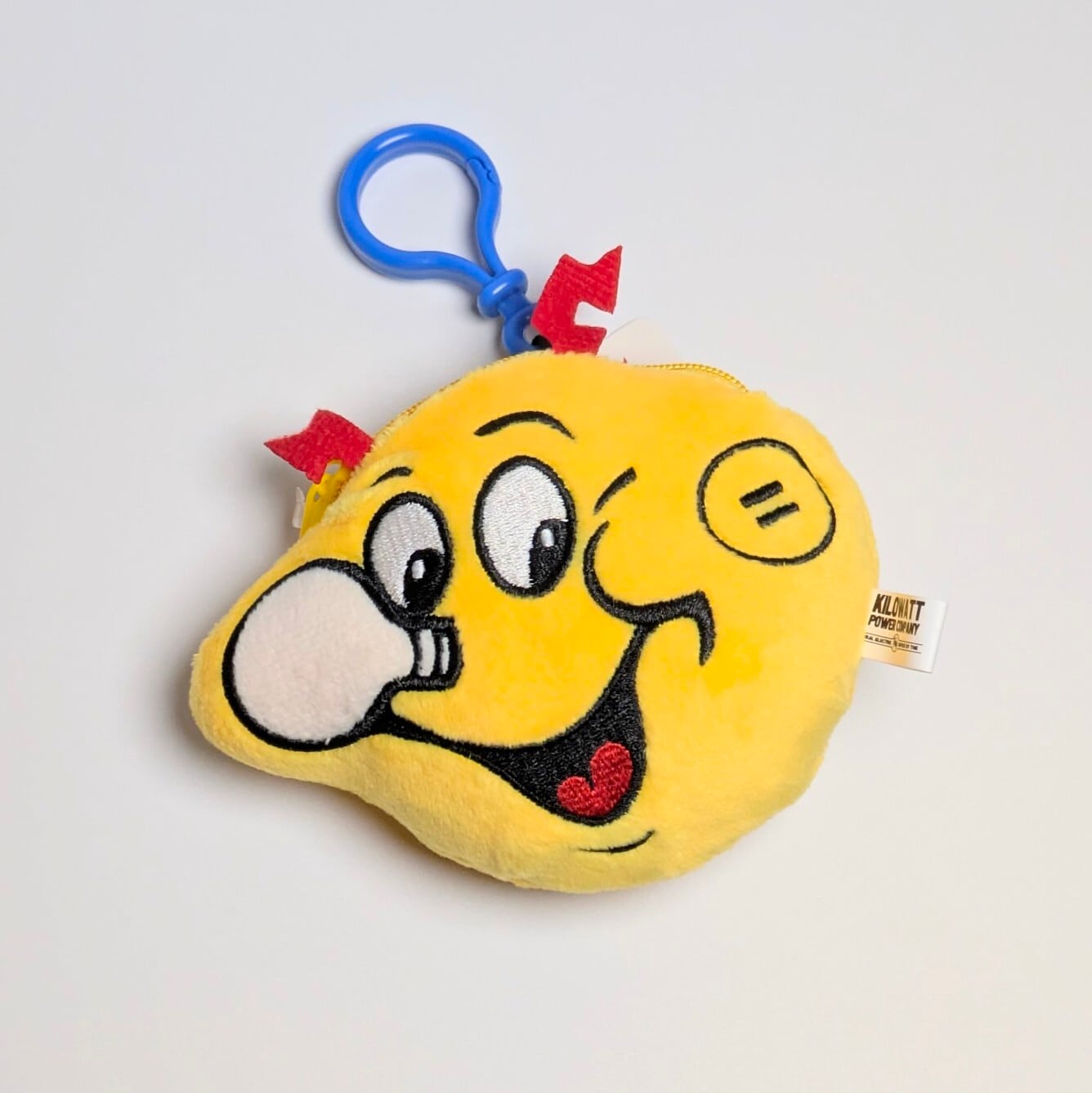 【 PLUSH COIN POUCH（ プラッシュコインポーチ ） 】フェイス型ぬいぐるみキーホルダー / 小物入れ / コインケース / コスメポーチ 〚アメリカン雑貨 アメトイ〛