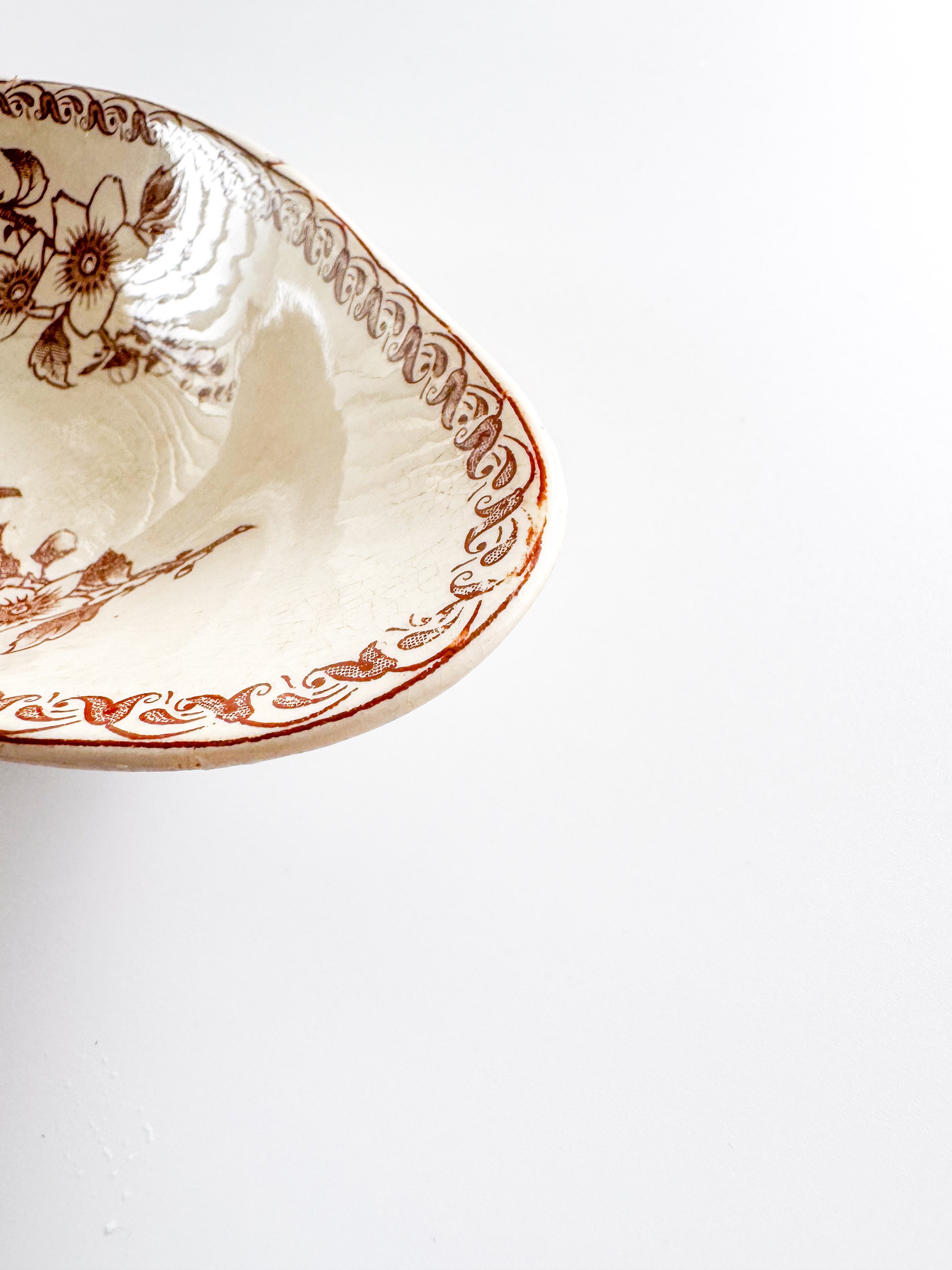 フランスアンティーク ONNAING窯 AMOURS ラヴィエ　希少　レア アンティーク ラヴィエ フランスアンティーク ONNAING窯 AMOURS