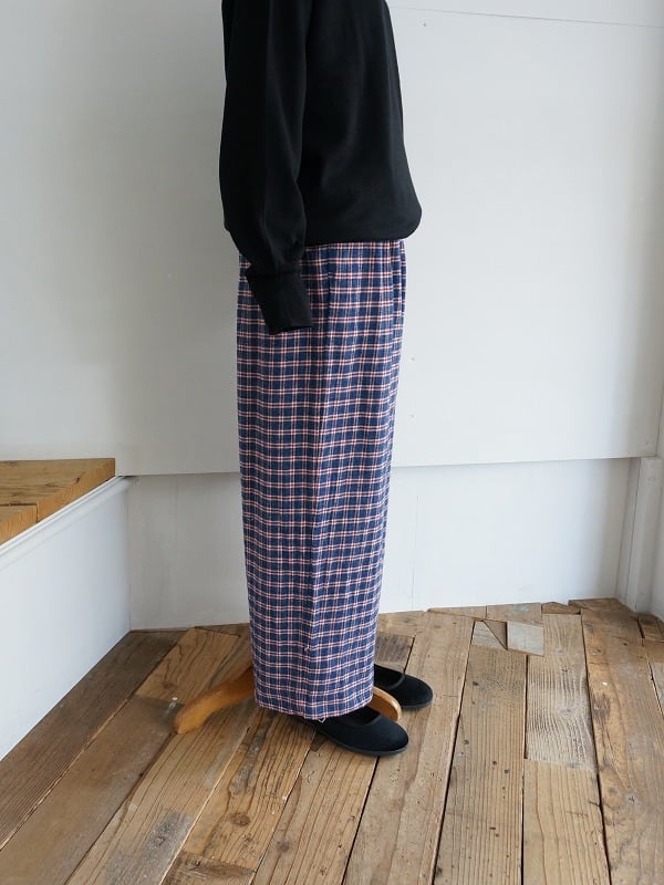 bulle de savon ネルチェックパンツ | Fimpen+Nul