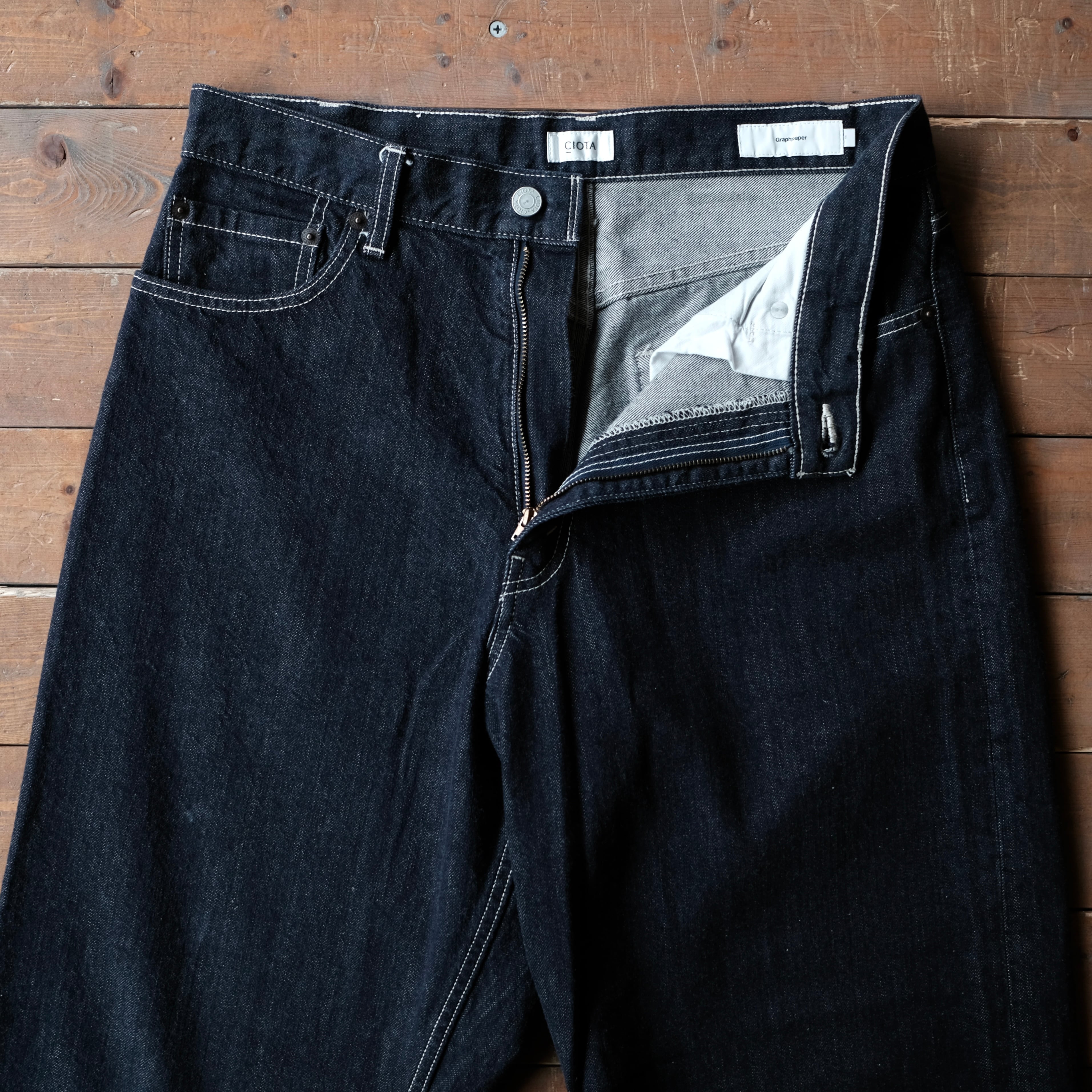 CIOTA × Graphpaper SUVIN COTTON DENIM PANTS | safarionline