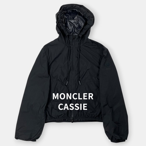 MONCLER CASSIE 23SS モンクレール 軽量 ショート マット ナイロンジャケット J10931A00117 黒 0 / J&NREUSE レディース アウター