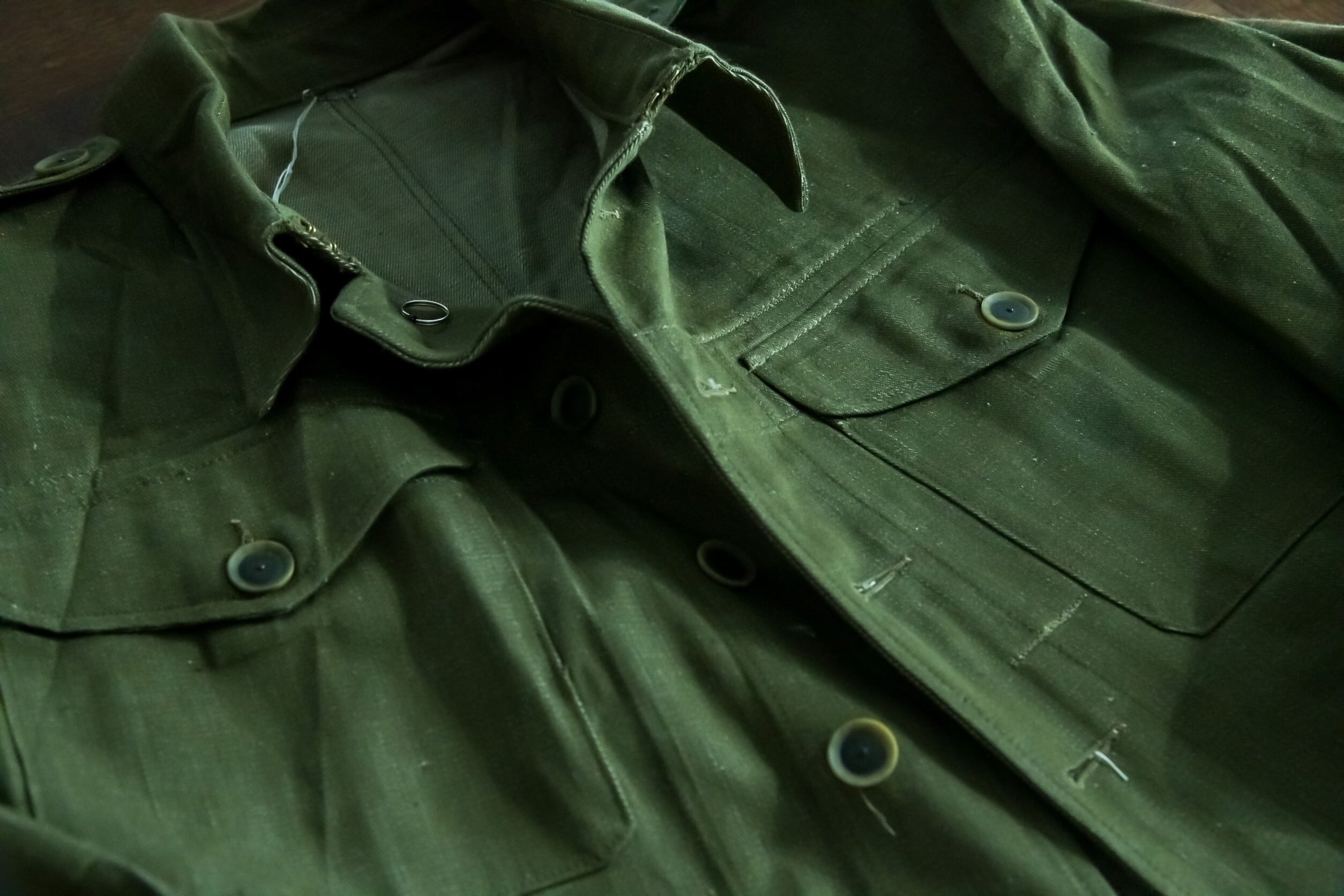 イギリス軍 50年代VINTAGEグリーンデニムジャケット DEADSTOCK