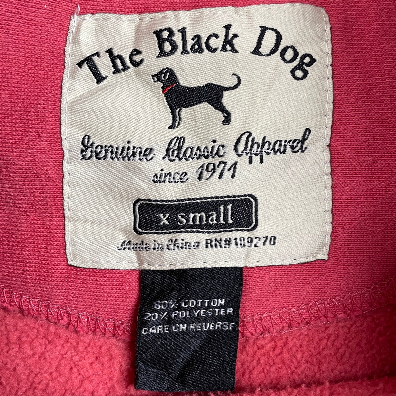 00年代 The Black Dog ブラックドッグ スウェットシャツ 襟付き