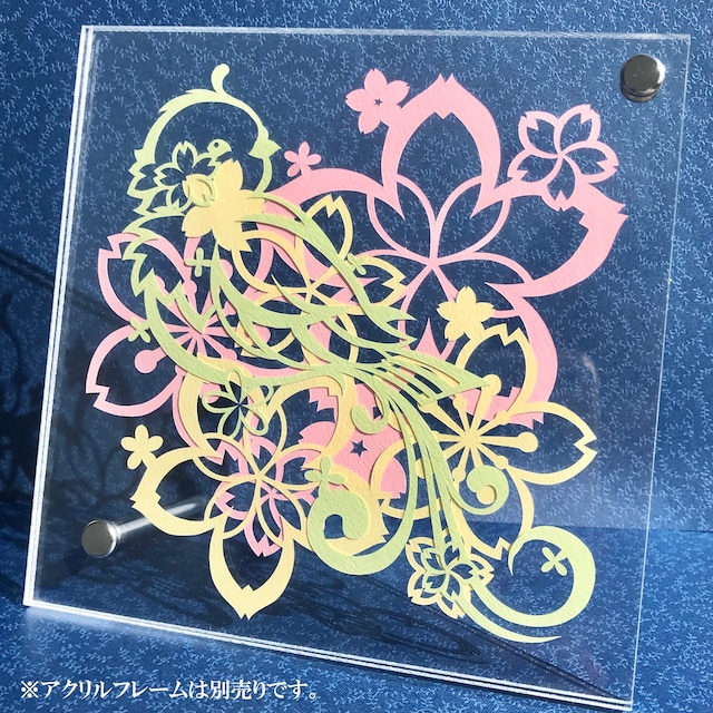 切り絵キット2018.04 「小鳥と桜」