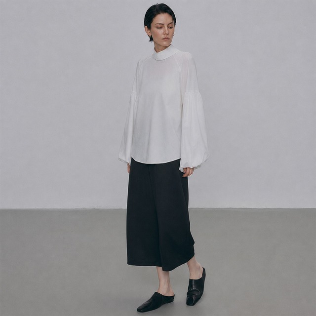 Volume sleeve blouse A00231