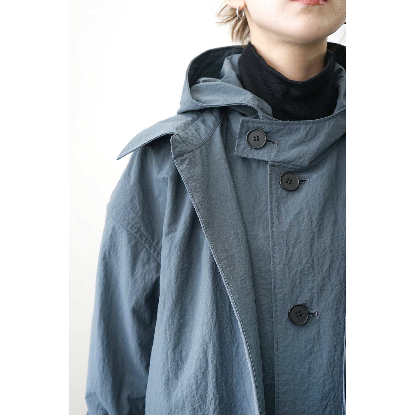 Blanc YM] (ブランワイエム) BL-22A-CNC Convertible Nylon Coat