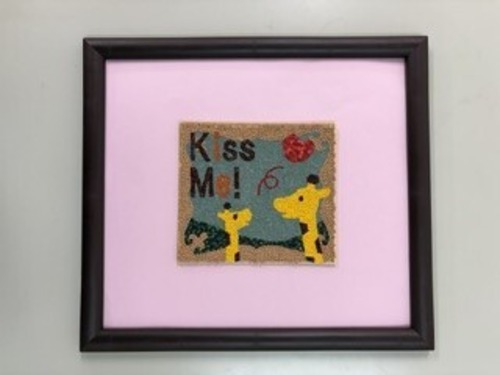 【レザーアート】KISS ME