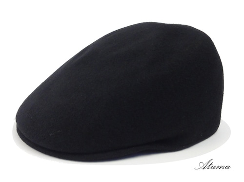 KANGOL・カンゴール/ Seamless Wool 507 （ブラック） ［ウールハンチング］