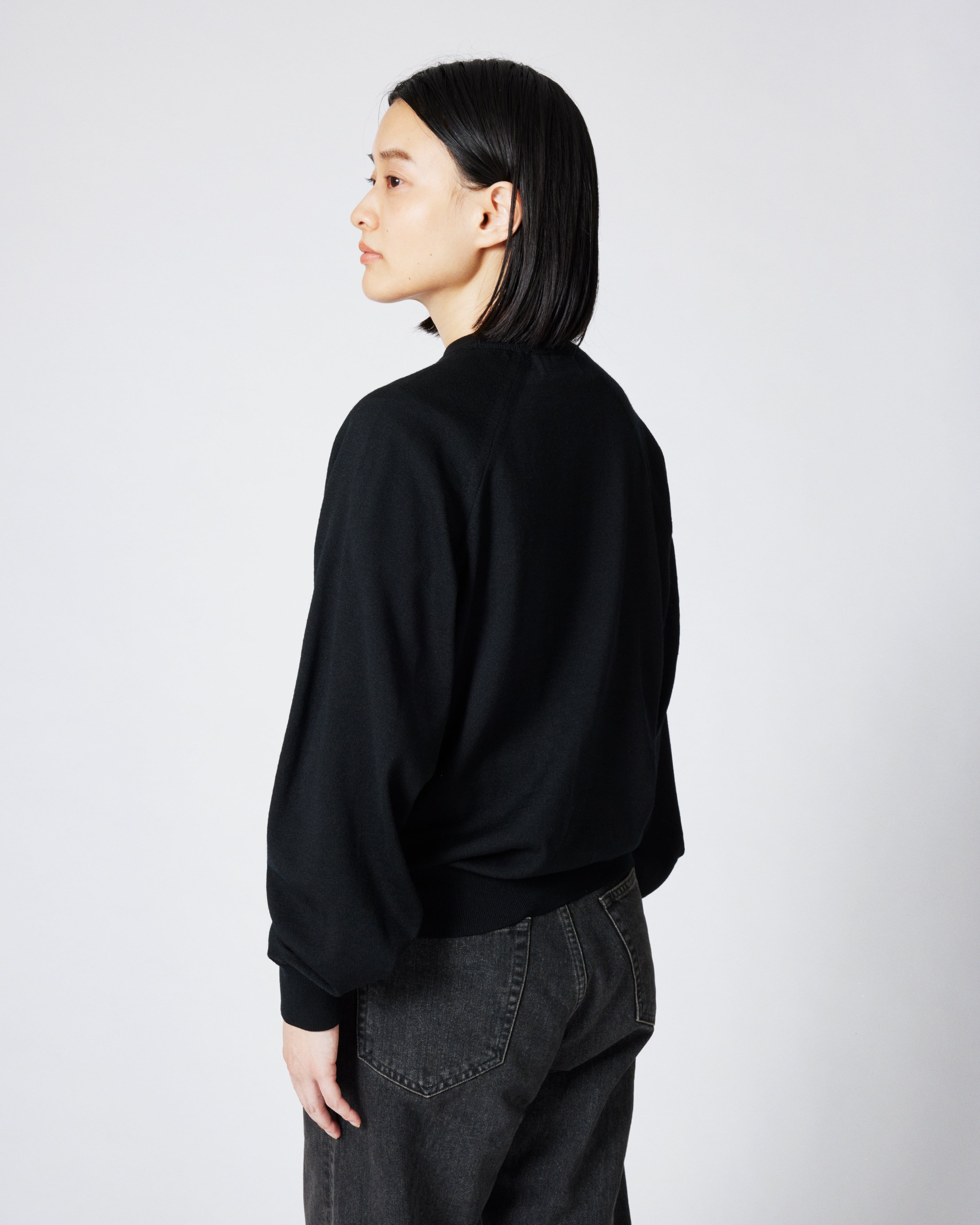 everyone high-gauge knit sweater (BLACK) | everyone