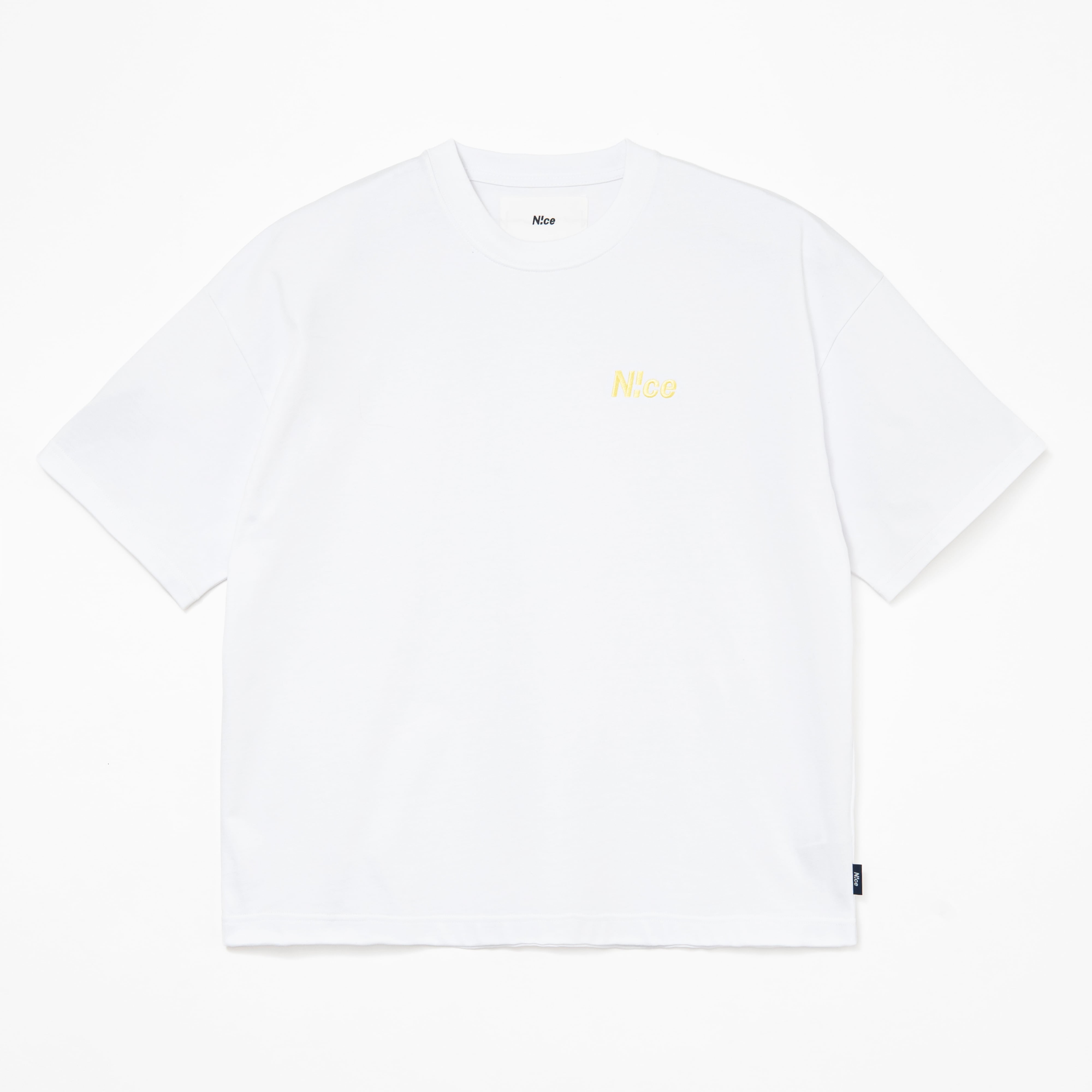 N!ce embroidery tee(WHITE)