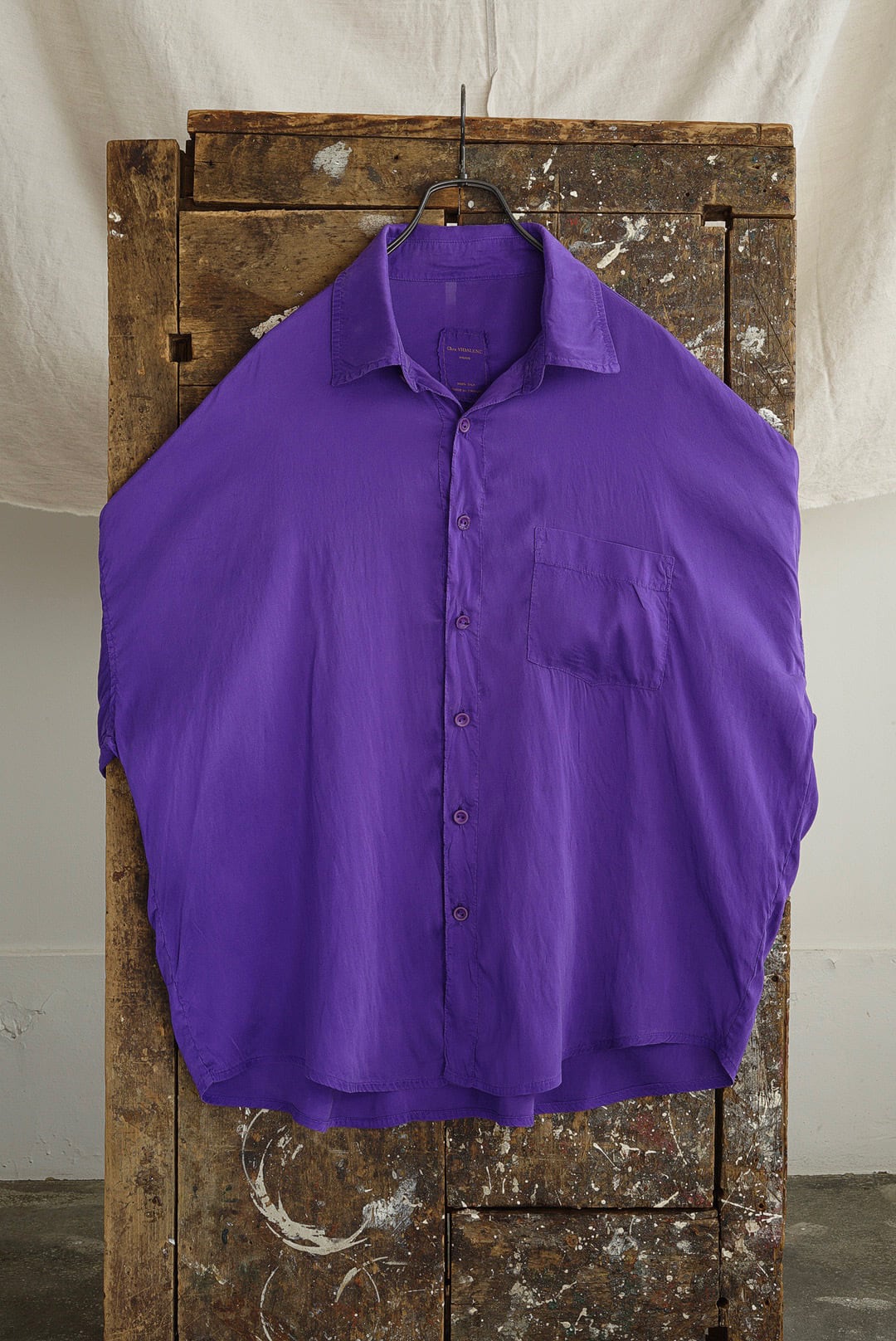 CHEZ VIDALENC - SILK SHIRT AXL / LAVENDER | Brownie