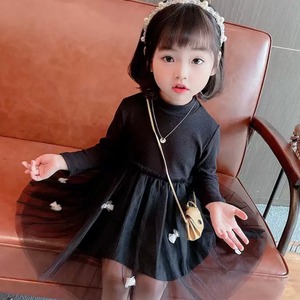 2色 子供服 80〜130 チュールワンピース 長袖 リボン シースルー 送料無料 ワンピース ドレス チュールスカート ハイネック クルーネック 子供 キッズコーデ キッズファッション キッズドレス キッズ 可愛い きれいめ エレガント 春 夏 秋 ガーリー お出かけ 外出 きれいめカジュアル 着回し ファッション デート コーディネート 重ね着 休日 特別な日 お祝い 記念日 カジュアル 普段着 春コーデ 夏コーデ 秋コーデ おしゃれ シンプル ゆったり コーデ  パーティー パーティドレス 誕生日